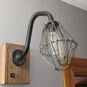 Sagebrook Home Industrial/Steampunk Lamp For Table Or Wall. Battery Operated